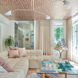LED Ceiling Light Fixture - Serge Mouille Style - Adjustable Arm Design for Living Room & Modern Spaces
