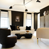 LED Ceiling Light Fixture - Serge Mouille Style - Adjustable Arm Design for Living Room & Modern Spaces