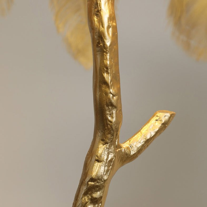 LED Ostrich Feather Floor Lamp - Adjustable Height with Soft Lighting for Living Room & Bedroom Decor