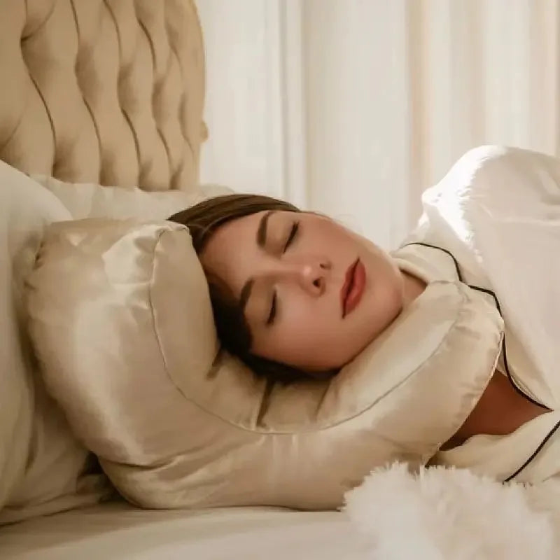 Face Pillow Set with Satin Pillowcase | Anti-Aging, Wrinkle Reduction & Ideal for Back Sleepers and Beauty Enthusiasts