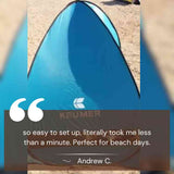 4-Person Beach Pop-Up Tent for Family Camping, Outdoor Events & Quick Setup