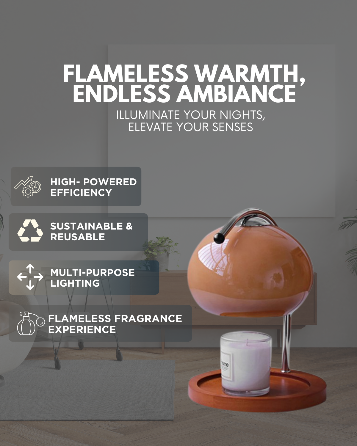 LED Flush Mount Ceiling Light - Gold Circular Fixture for Dining Room & Low Ceilings