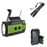 TrailBlazer 3 Product Emergency Prepper Bundle | Powerbank, Flashlight, & Radio