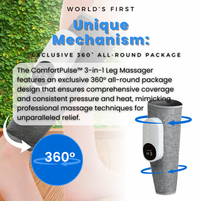 ComfortPulse 3-in-1 Leg Massager