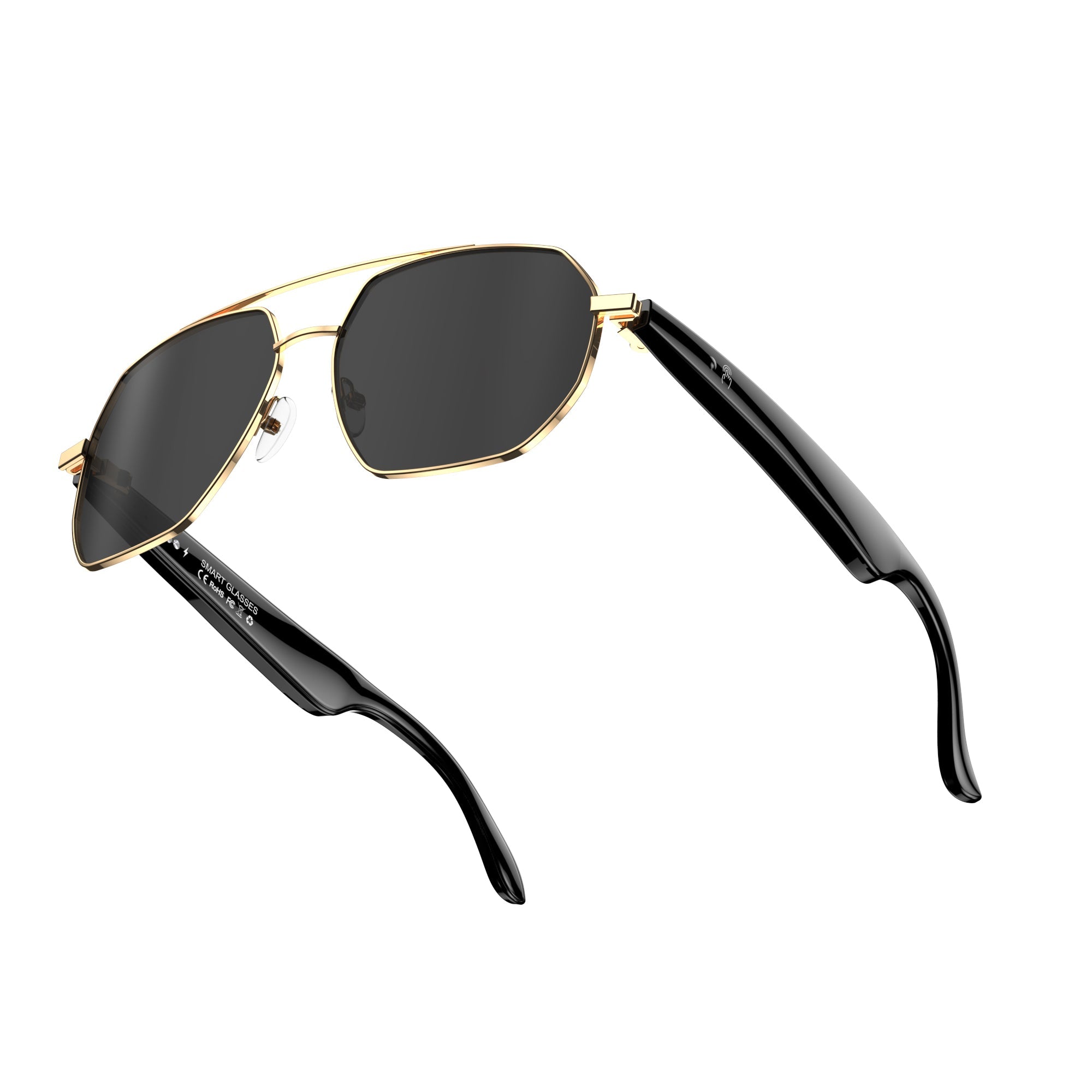 KW03 AI Intelligent Voice and Video Real-time Translation Ultra-light Outdoor Traveler Smart Glasses, 163 Language Translation | AI Dialogue Access ChatGPT4.0 | Music Control | Remote Photography | Voice Notes, Bluetooth 6.0 Calls