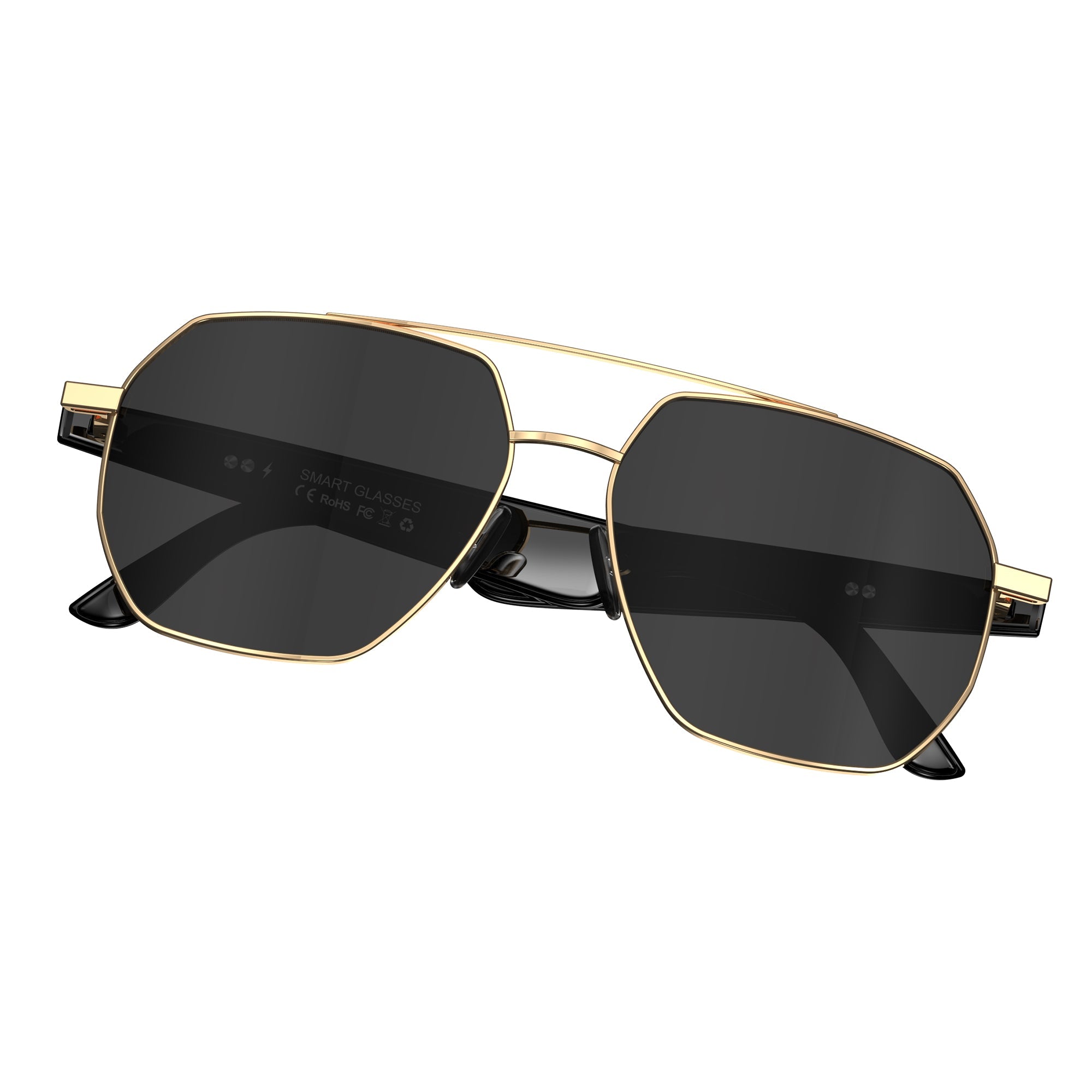 KW03 AI Intelligent Voice and Video Real-time Translation Ultra-light Outdoor Traveler Smart Glasses, 163 Language Translation | AI Dialogue Access ChatGPT4.0 | Music Control | Remote Photography | Voice Notes, Bluetooth 6.0 Calls