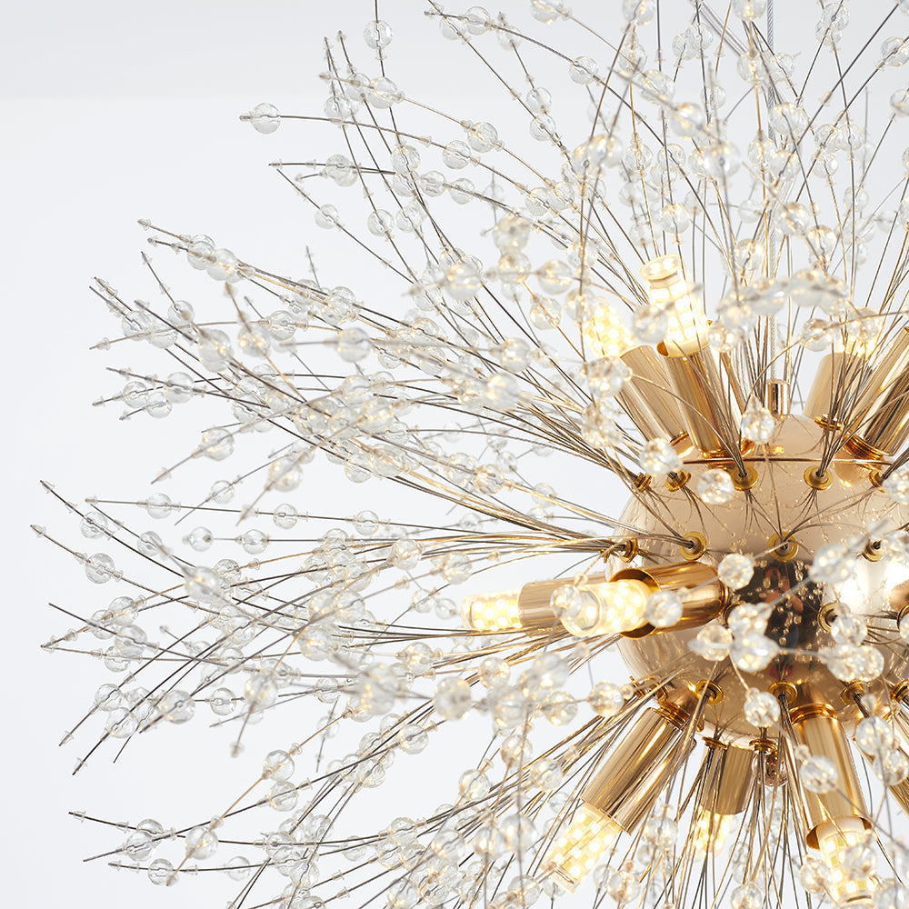 Lili Design LED Pendant Lights White Gold Metal Living Room Dining Room
