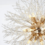 Lili Design LED Pendant Lights White Gold Metal Living Room Dining Room