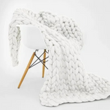 Weighted Organic Cotton Blanket | Breathable, Machine Washable & Ideal for Year-Round Comfort