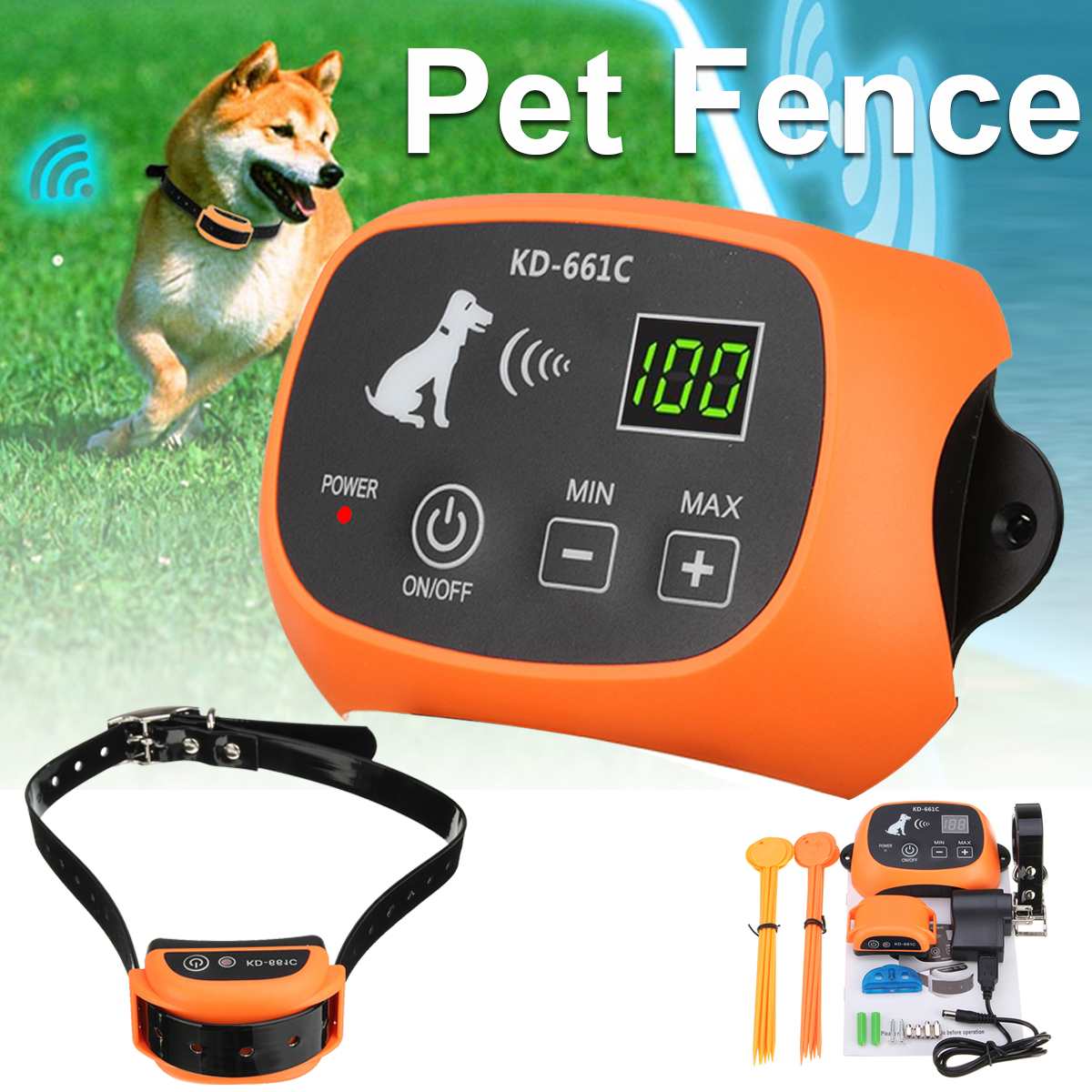 Wireless Dog Fence #1 Best Electric, Compact & Waterproof Dog Fence