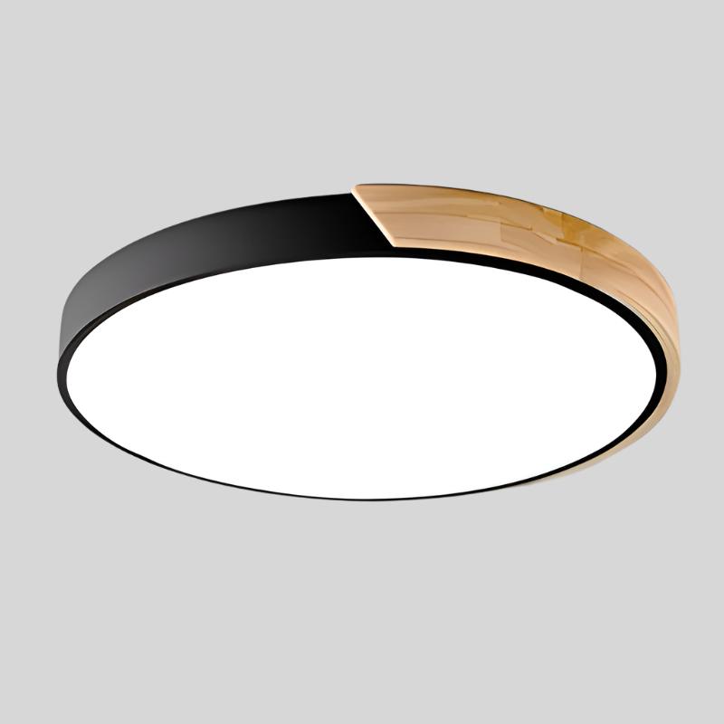Scandinavian Circular LED Ceiling Light | Soft Illumination, Minimalist Design & Ideal for Bedrooms and Work Areas