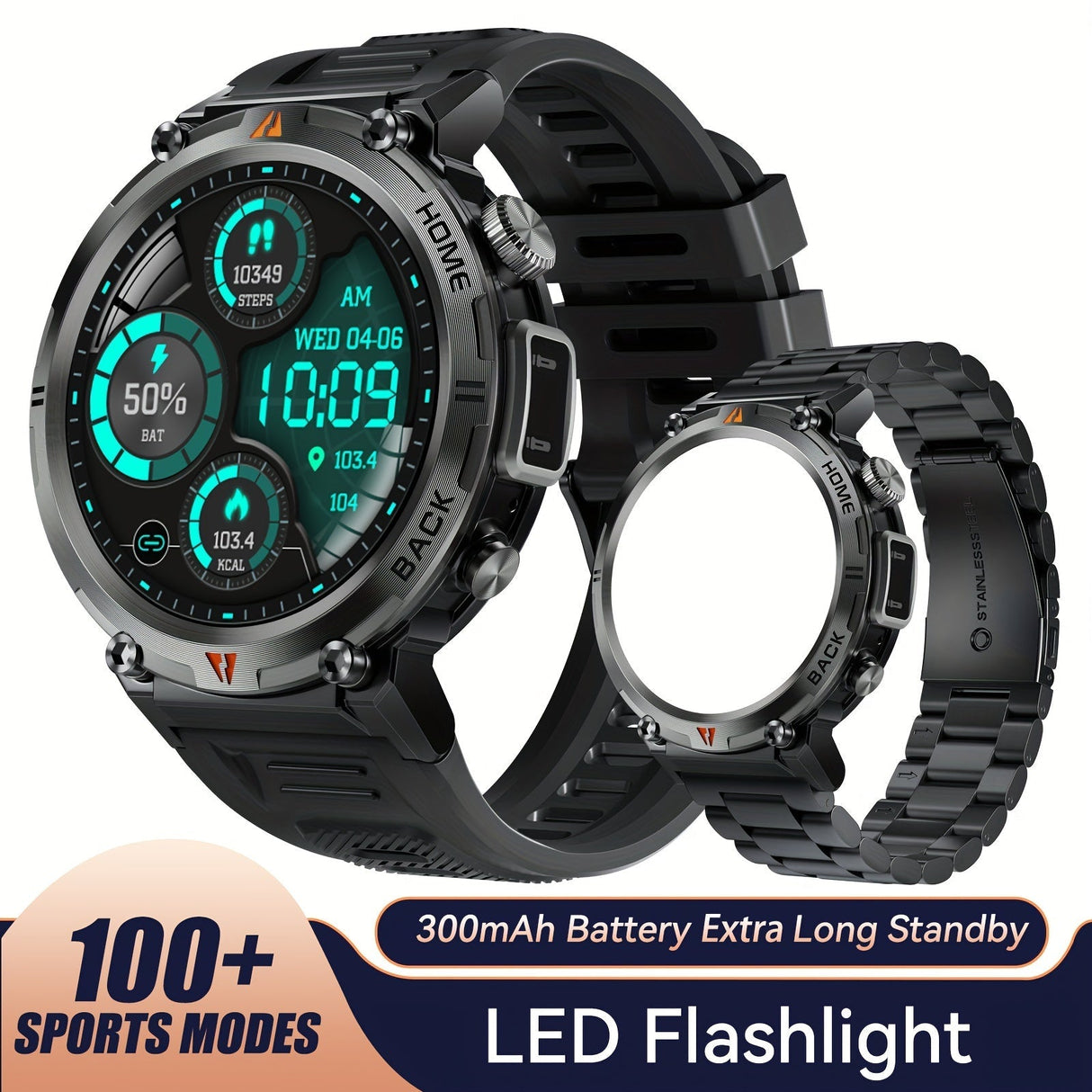 Merchpublic Sports Smart Watch For Men Make Calls, Outdoor Watch