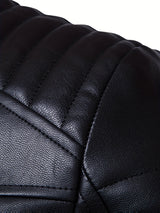 Men’s Slim Fit Leather Biker Jacket – Classic Motorcycle Style for Casual Wear
