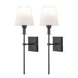 Rechargeable Wireless Wall Light Set (2 Pack) - Battery-Powered Indoor & Outdoor Lighting for Home, Patio, and Garden