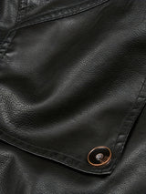Men’s Casual Streetwear Jacket – Stand Collar, Zip Pockets, Autumn Winter Wear