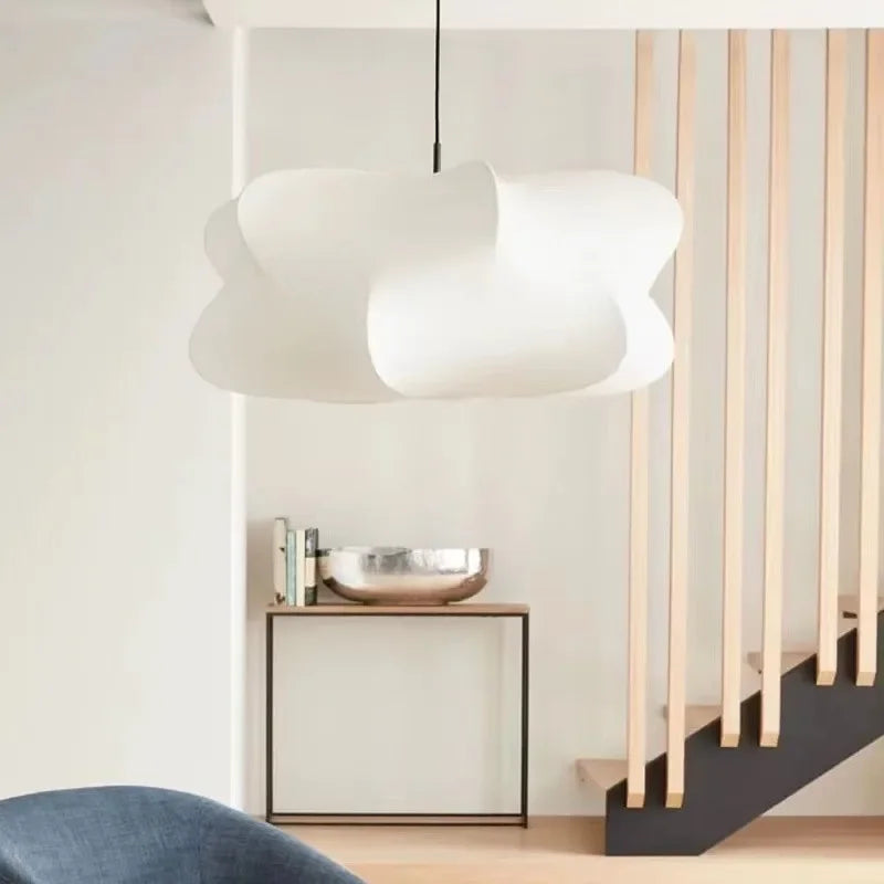 Wabi Sabi Silk Hanging Lamp - Japanese Style Pendant Light for Home Decor & Ambient Lighting