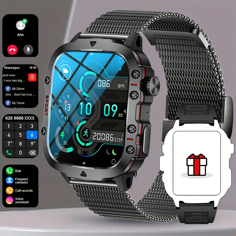 Merchpublic Rugged Smart Watch Wireless Call Waterproof
