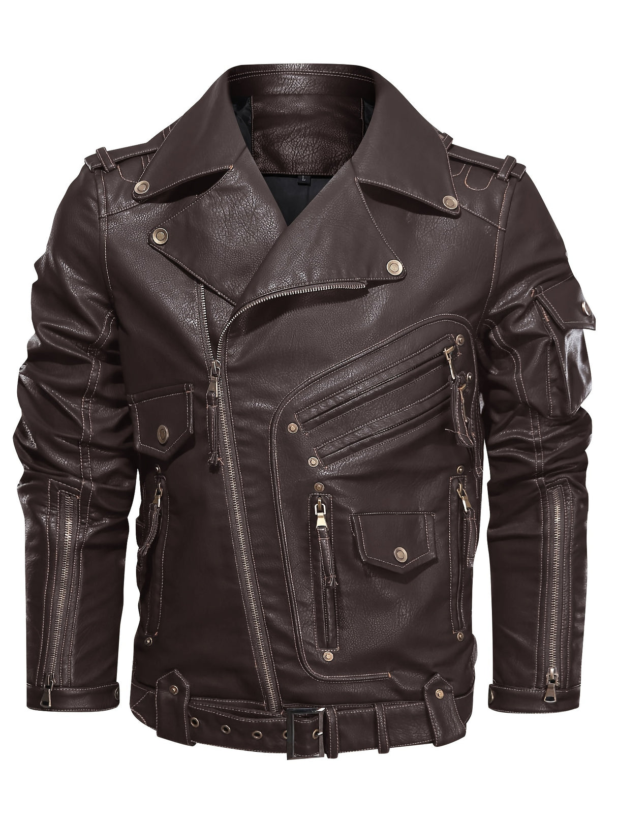 Men’s Multi-Color Biker Jacket – Stylish Motorcycle Outerwear