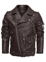 Men’s Multi-Color Biker Jacket – Stylish Motorcycle Outerwear