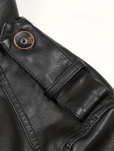 Men’s Casual Streetwear Jacket – Stand Collar, Zip Pockets, Autumn Winter Wear