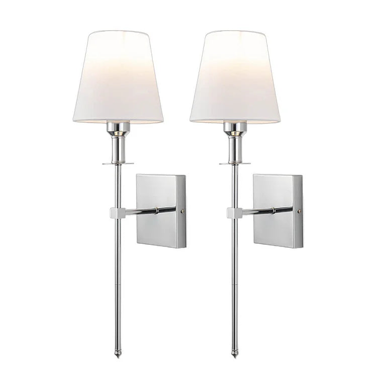 Rechargeable Wireless Wall Light Set (2 Pack) - Battery-Powered Indoor & Outdoor Lighting for Home, Patio, and Garden