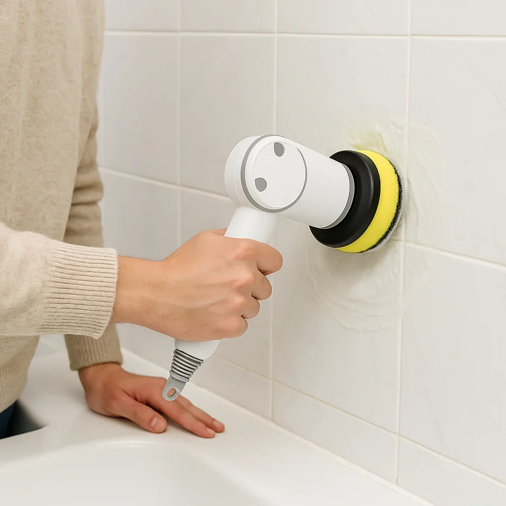 Electric Cleaning Brush - Cordless Power Scrubber with Rechargeable Battery for Home, Kitchen, and Bathroom Cleaning