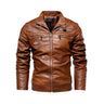 Men’s Vintage Biker Jacket – Full Zip Warm Lined Jacket