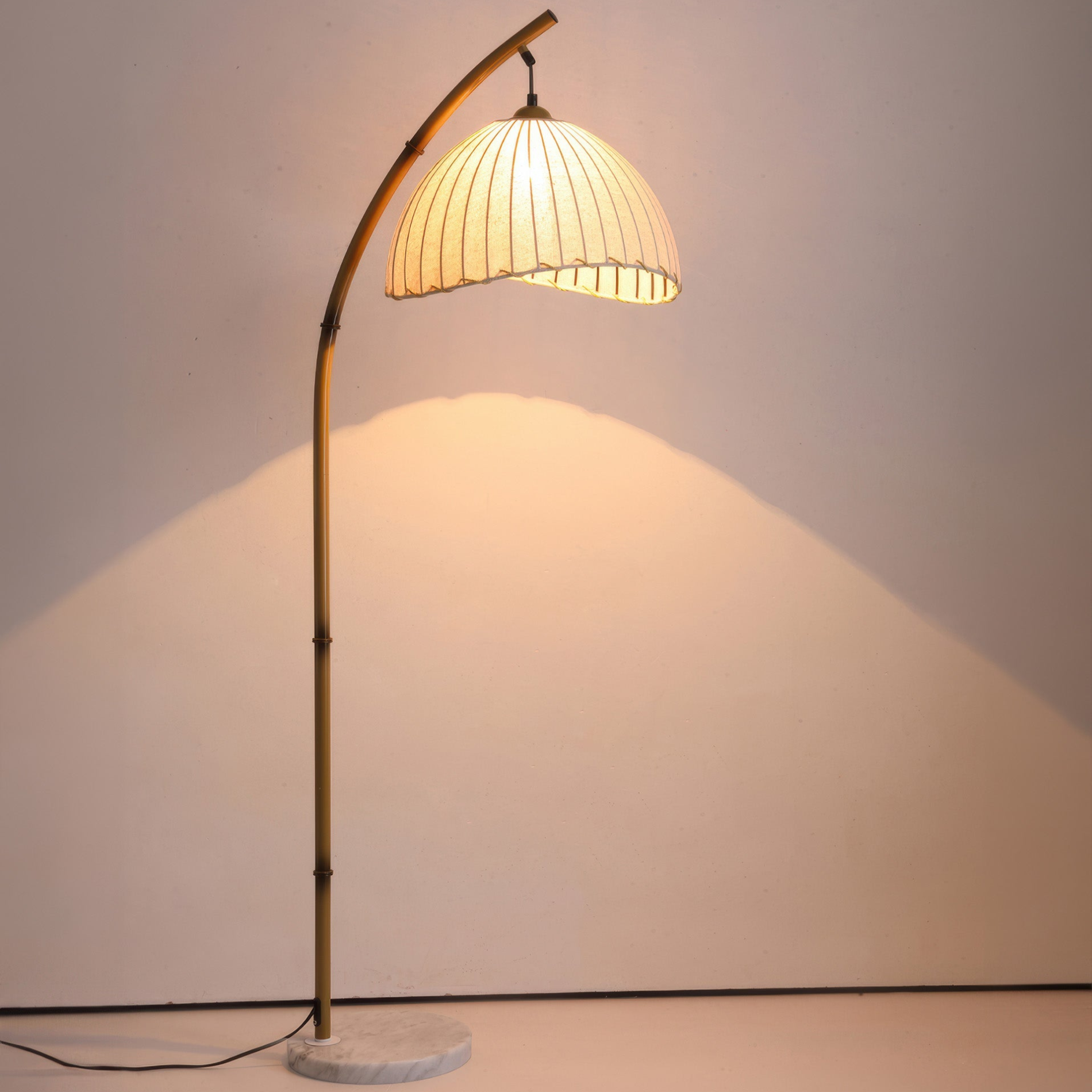 Bamboo Floor Lamp with Cultural Zen Design for Eco-Friendly Home Lighting