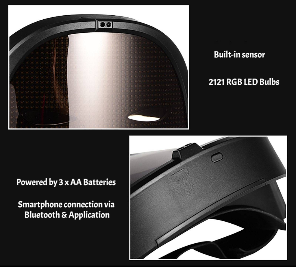 Amazing Customizable RGB LED Mask