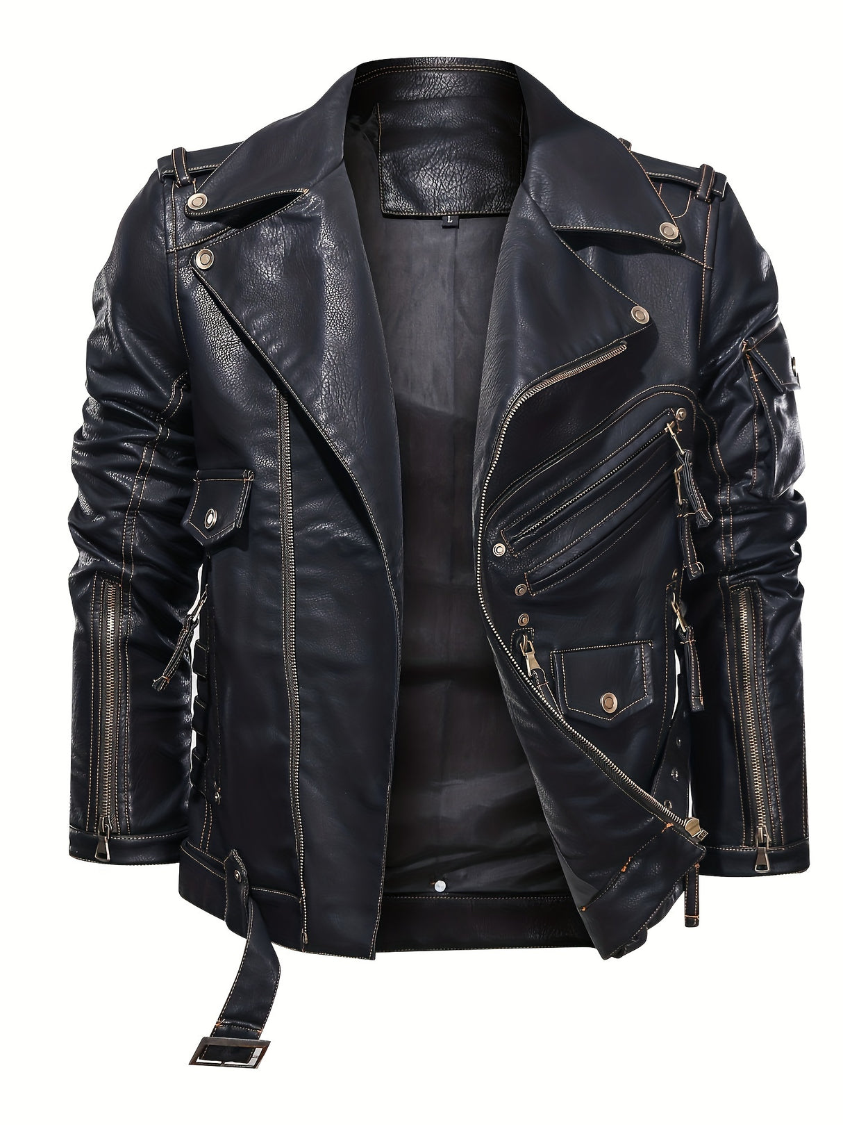Men’s Multi-Color Biker Jacket – Stylish Motorcycle Outerwear