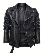 Men’s Multi-Color Biker Jacket – Stylish Motorcycle Outerwear