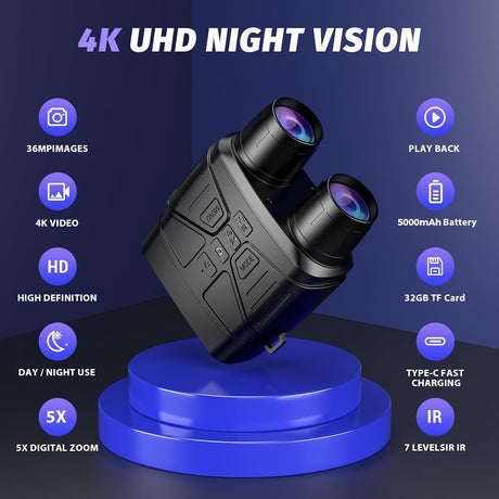 TrailBlazer Pro 4K UHD Night Vision Binoculars