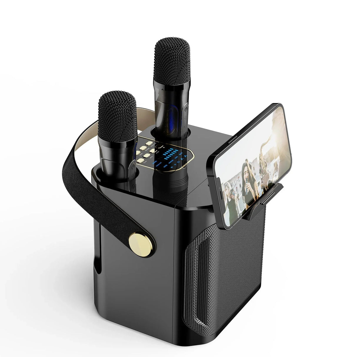 High Power Portable Bluetooth Karaoke Speaker with Rechargeable Battery for Outdoor and Indoor Use