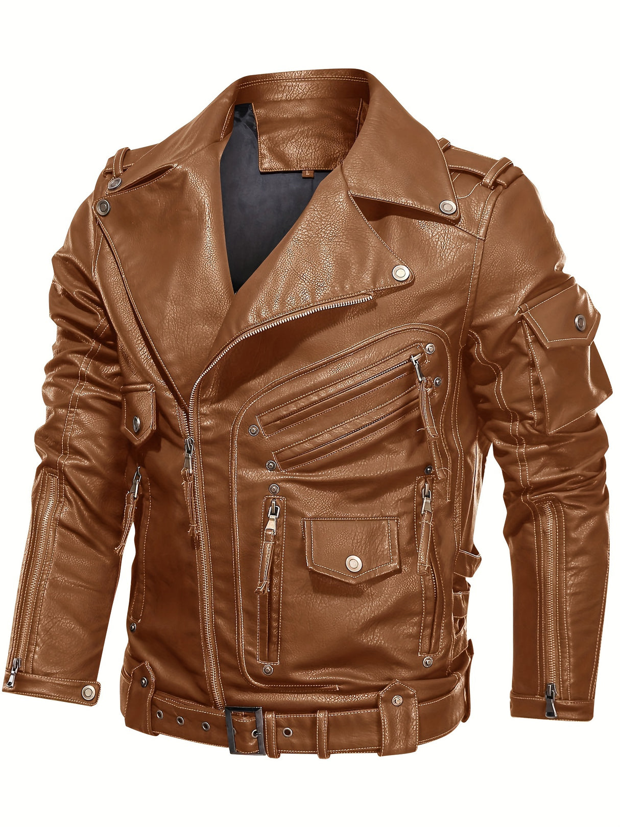 Men’s Multi-Color Biker Jacket – Stylish Motorcycle Outerwear