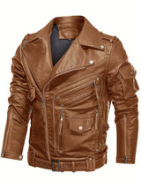 Men’s Multi-Color Biker Jacket – Stylish Motorcycle Outerwear