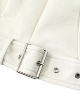 Women’s Chic Crop Jacket – Lightweight Casual Coat with Lapel Collar