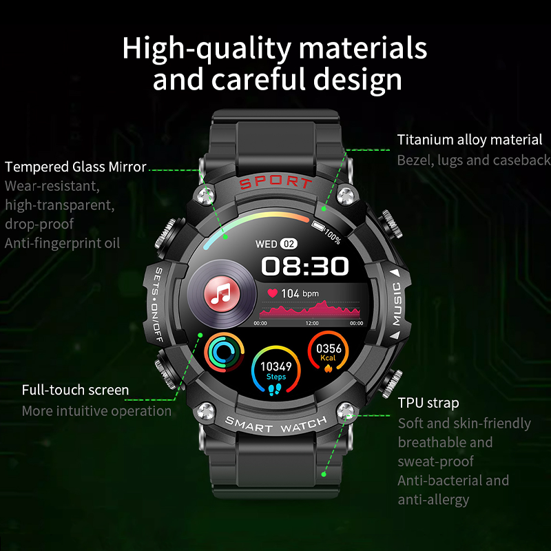 TrailBlazer Sport Pro Smartwatch w/ Earbuds