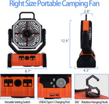TrailBlazer Pro Outdoor Rechargeable Fan W/ LED 2.0