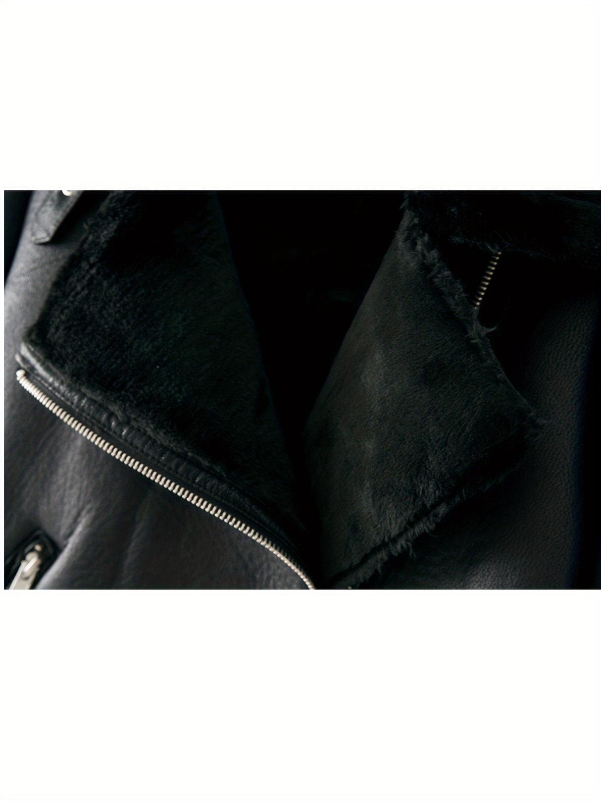 Women’s Creative Style Winter Motorcycle Jacket – Warm Fleece, Slim Fit