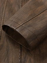 Vintage Men’s Blazer Style Jacket – Button Front Winter Softshell Coat