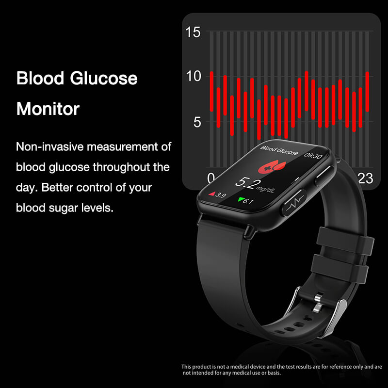 Merchpublic Smart Watch New ECG Blood Sugar Heart Rate Blood Pressure Sleep Monitoring Weather News Sports