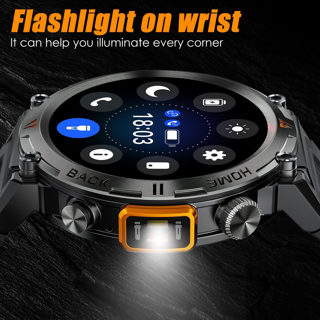 Merchpublic Sports Smart Watch For Men Make Calls, Outdoor Watch