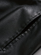 Men’s Casual Outdoor Zip-Up Motorcycle Jacket – Lightweight Black Stylish Outerwear