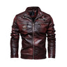 Men’s Vintage Biker Jacket – Full Zip Warm Lined Jacket