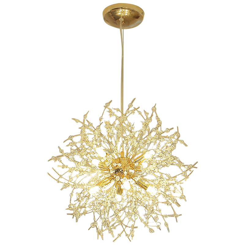 Lili Design LED Pendant Lights White Gold Metal Living Room Dining Room