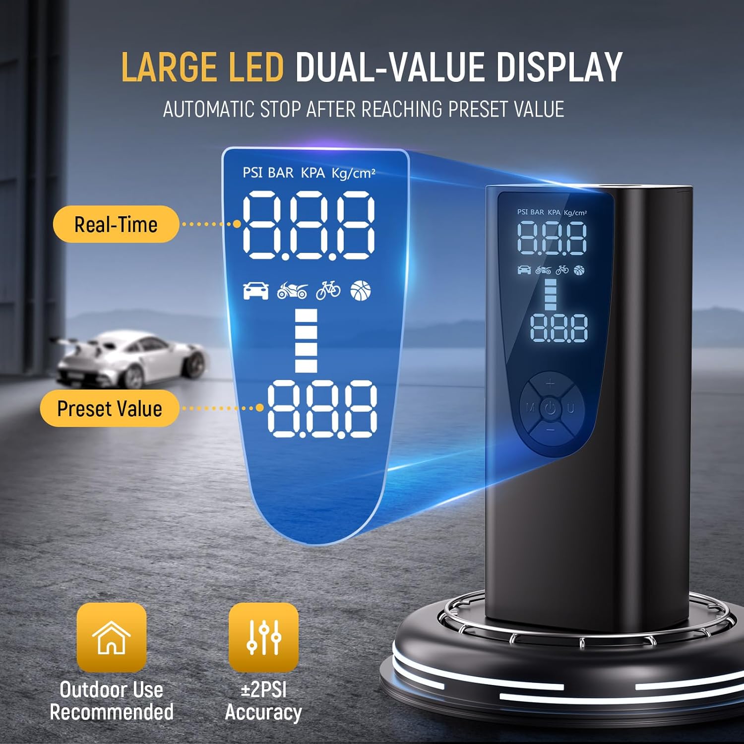 Portable Tire Inflator - #2025 Upgraded 150 PSI Portable Air Pump