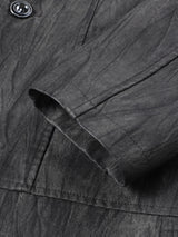 Vintage Men’s Blazer Style Jacket – Button Front Winter Softshell Coat
