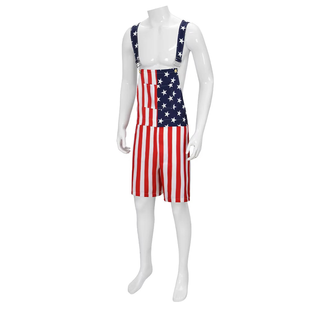 The Original Freedom Overalls – Handcrafted American Flag Shorts