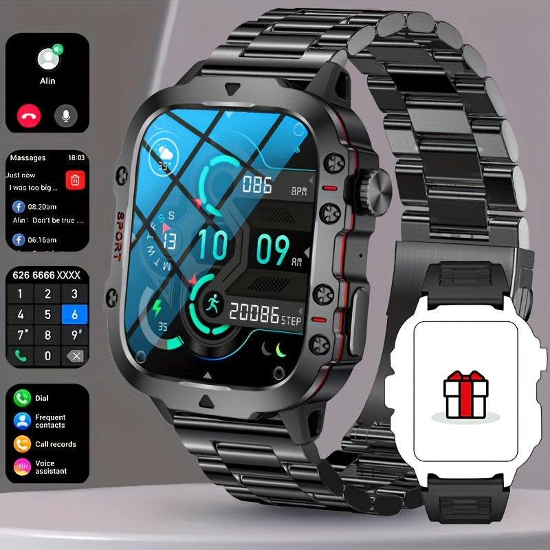 Merchpublic Rugged Smart Watch Wireless Call Waterproof