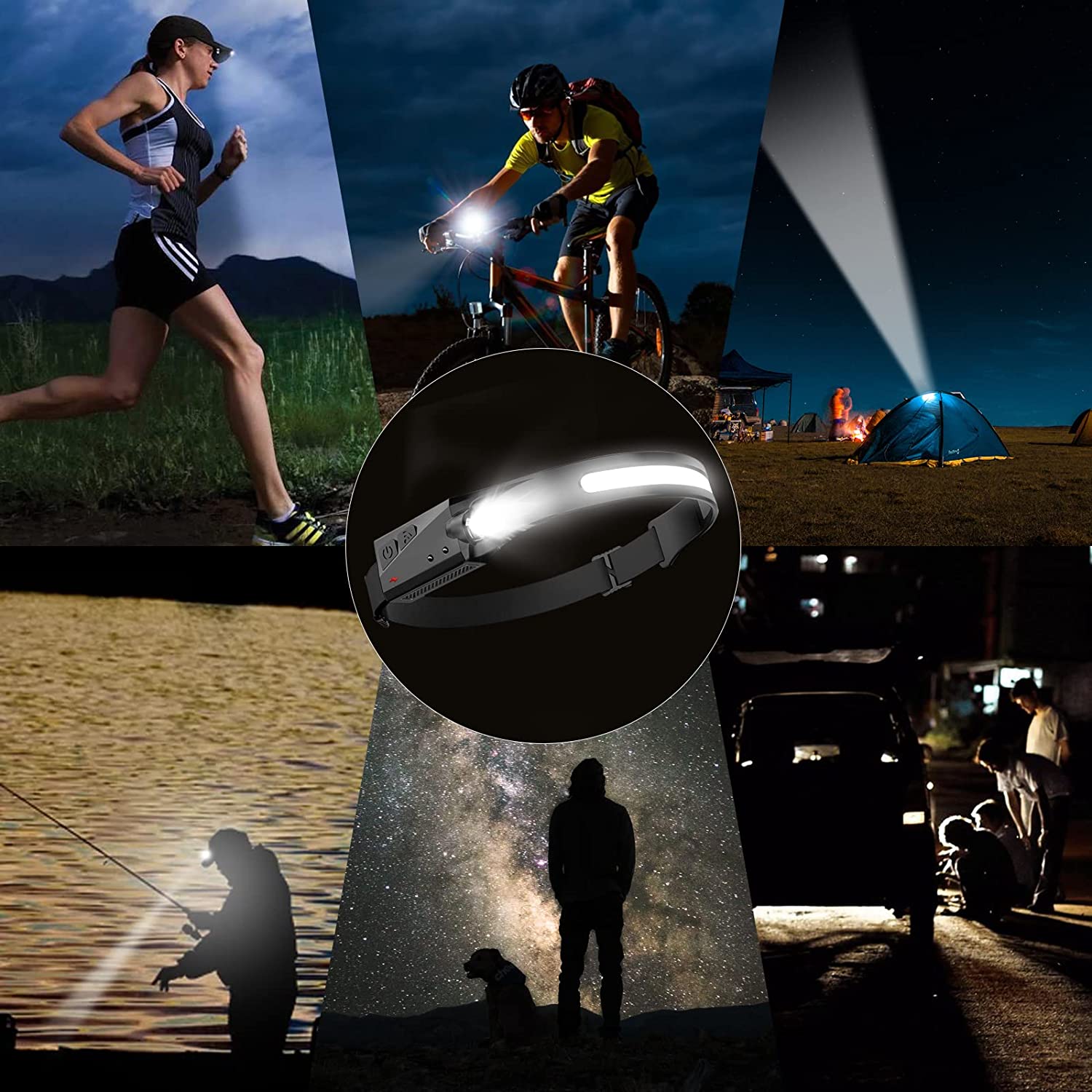 Head Lamp - #2024 Upgraded Wide Head Lamp  [ 5+ Years Working Life ]